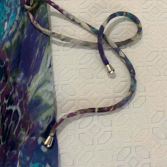 Jones New York Women Fit & Flare floral summer casual Dress Sleeveless  Size 14 - Picture 5 of 9